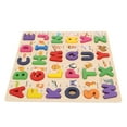 thumbnail image 1 of Wooden Puzzle, Safe To Use Alphabet Puzzle Enlightenment Toys  For Babies, 1 of 8