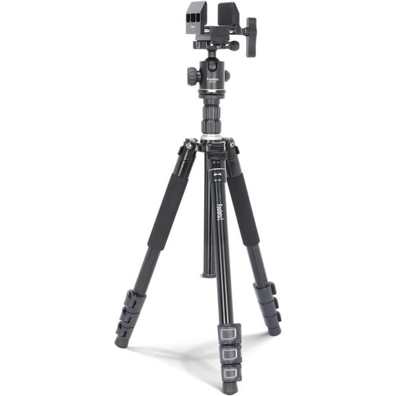 Shooting Tripod Hunting Shooting Stick Gun Rifle Rest with Shooting Saddle Clamp and 360° Rotate Ball Head, Height Adjustable 25"- 75" Shooting Stick Tripod Aluminum Alloy