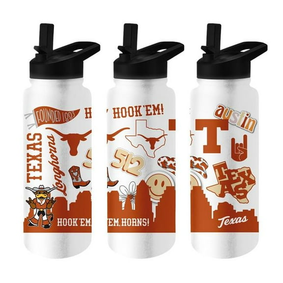 Logo Brands 218-S34QB-63 Texas 34 oz Native Quencher Bottle