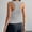 Grey, variant on White Tank Tops with Built in Bras Ribbed Nylon,Spandex Padded Camisole Adjustable Spaghetti Strap Summer Basic Sleepwear Workout Cami Top Tank Tops Women M