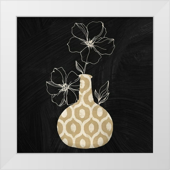 Sommers, Mindy 26x26 White Modern Wood Framed Museum Art Print Titled - Calm Attention III