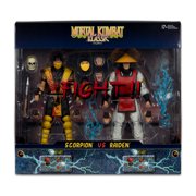 Scorpion vs Raiden (Mortal Kombat Klassic) Deluxe 2-Pack 7 Figures - McFarlane Toys