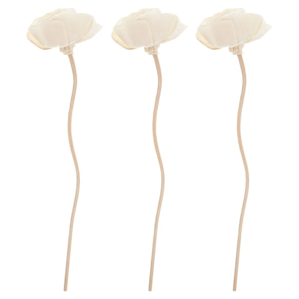 3pcs Aroma Difusor de flores secas Difusoras de aceite esencial Aromaterapia Stickes de madera