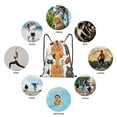 thumbnail image 6 of Disketp Funny Cats Drawstring Backpack Drawstring Gym Bags Draw String Bags for Sports, Gym, Travel, Swimming, Beach-Small, 6 of 6