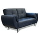 thumbnail image 2 of Love Seat de Piel Genuina, 2 plazas, Modelo Toronto, Color Azul Marino, Elegante, cómodo y Moderno, Hecho en Mexico. Medidas 156 X 90 X 78 cm., 2 of 5