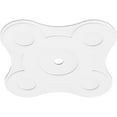 thumbnail image 2 of 36"OD x 3"ID x 12 1/2"C x 1"P Luna Architectural Grade PVC Contemporary Ceiling Medallion, 2 of 11