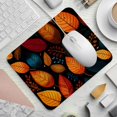 thumbnail image 2 of Leaves Square Gaming Mousepad Desk Mat Non-Slip Rubber Bottom Printed 8.3x9.8 Inch Suitable for Office and Gaming, 2 of 6