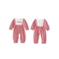 thumbnail image 2 of Suealasg Baby Girls Christmas Jumpsuit Long Sleeve Santa Claus/Christmas Tree Embroidery Romper, 2 of 9