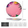 thumbnail image 2 of Yiaed Summer Fruits And Sunglasses Print Bone China Decorative Plate Ceramic Dinner Plates Art Crafts with Display Stand-10in, 2 of 6