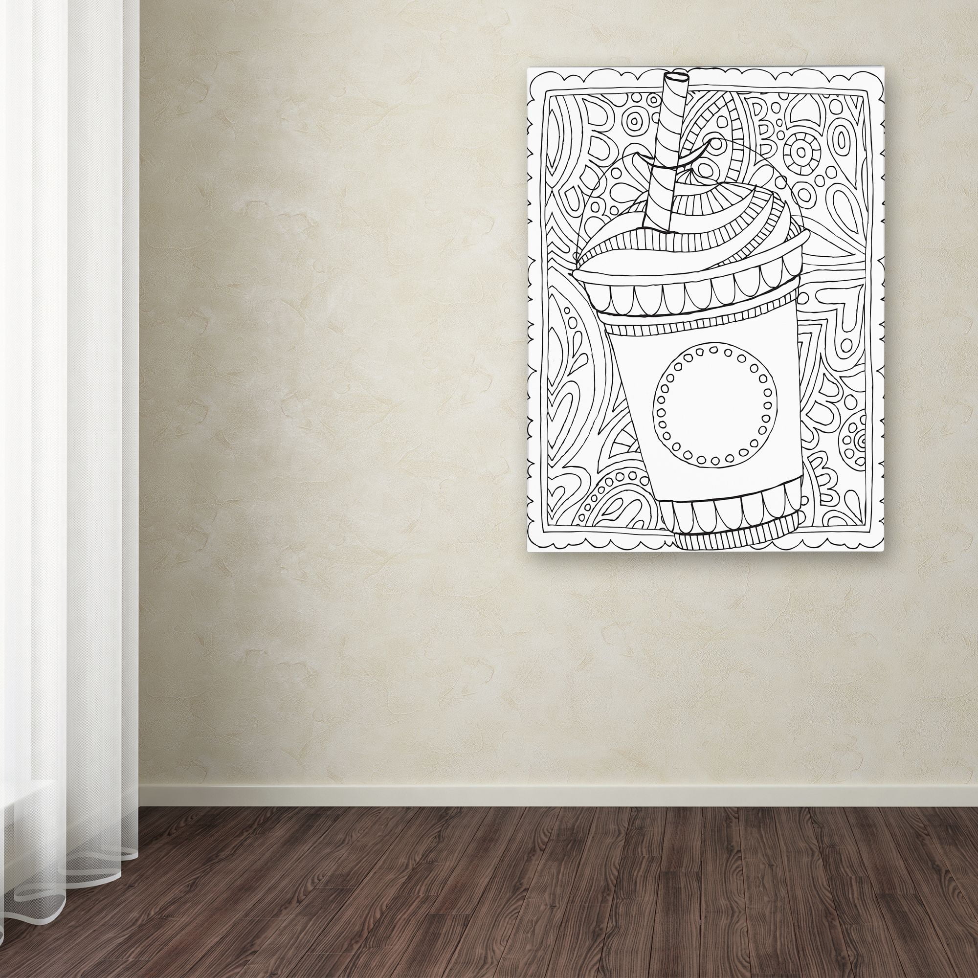 Trademark Fine Art "Frappuccino" Canvas Art by Hello Angel