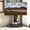 Black, variant on YWEN TV Stand with Sliding Drawer, Floor Stand with Lockable Wheel Mount, 32-75 Inch Mobile TV Cart for Living Room, Bedroom, Office