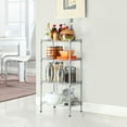 thumbnail image 2 of SalonMore 4 Tier Corner Shelves Wire Shelving Rack Shelf Adjustable Storage Unit Organizer, 2 of 6