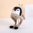 thumbnail image 2 of LIZENG Baby Penguin Floppy Hat Toddler Girl Boy Winter Hats Fleece Thermal Beanie Kids Cute Removable Ear Warm Animal Hat, 2 of 5