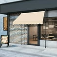 thumbnail image 6 of YYAo Patio Awning,Patio Door Window,78.7"D x 47.2"W x(78.7 -118.1)"H Retractable Awning Khaki, 6 of 13