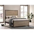 thumbnail image 3 of Pemberly Row Farmhouse Wood Panel California King Bed in Brown and Light Taupe, 3 of 8