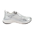 thumbnail image 6 of Naturalizer Zoie Women's Fashion Sneakers White Mesh/Silver Leather Size 7.5 W, 6 of 8