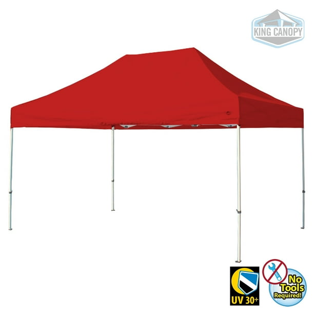 King Canopy TUFF TENT WHITE Frame 10X15 Instant Pop Up Tent with WHITE