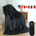 thumbnail image 4 of Heated Blanket Cotton Material Adjustable Temperature Intelligent Control Machine Washable Multifunctional for Home Bedroom Living Room Relaxation, 4 of 6