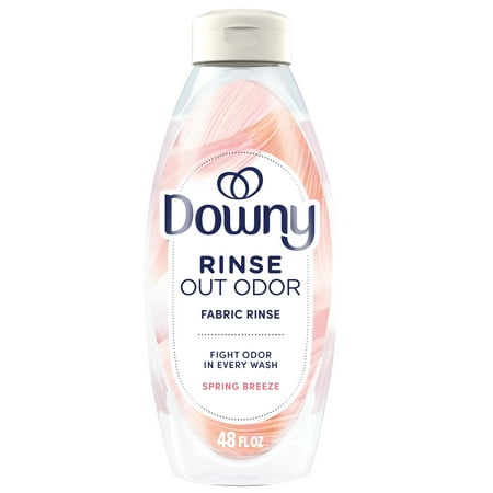 Downy Fabric Rinse Laundry Odor Remover and Softener, Spring Breeze Scent, 48 fl oz