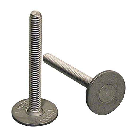 Soporte de soldadura con perno de acero inoxidable, 1 pieza de alto con base de 0.62 pulgadas, 15 un