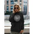 thumbnail image 2 of Mandala Yoga. Hoodie Women -Image by Shutterstock, Female 3X-Large, 2 of 4