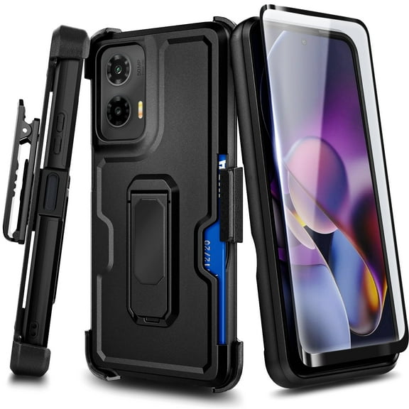 NGB SUPREMACY For moto g STYLUS 5G 2024 Phone Case Belt Clip Holster Built-in Kickstand Triple-Layer Drop Proof Heavy Duty Armor Motorola g STYLUS 5G 2024 Case Cover