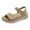 Khaki, variant on Womens Orthopedic Sandals Walking Comfortable Arch Support Open Toe Slip on Adjustable Strap Wide Width Summer Holiday Slides Shoes Khaki Size 8.5