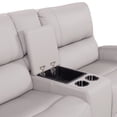thumbnail image 6 of Melbourne 122" Modern Power Motion 6-Piece Reclining Corner Sectional Sofa Set with Cup Holders, 6 of 11