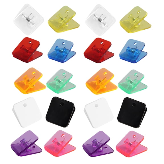 FRCOLOR 20 Pcs Binder Clips Multifunctional Clip Office 3.00X3.00X2.20CM