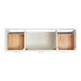 thumbnail image 5 of Ariel Hamlet 67 Inch Single Oval Sink Vanity With Carrara White Marble Countertop W/ 0.75 Edge In White, 5 of 11