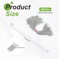 thumbnail image 2 of Uxcell 200pcs Polyester Hang Tag String (6.7") - Plastic Snap Lock Pin Loop Light Gray, 2 of 6