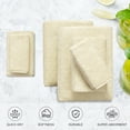 thumbnail image 2 of 8 Piece Bath Towel Set, 2 Oversized Bath Shower Towels, 2 Hand Towels, 4 Washclothes, Ultra Soft Absorbent Quick Dry Bathroom Towels for Multi-Purpose Hotel Spa Bathroom Apricot Yellow, 2 of 8