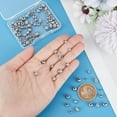 thumbnail image 4 of 120pcs 4 Styles Stainless Steel Beads Spacer Beads Rondelle Beads 3~6mm Textured Beads Loose Beads Metal Spacer Beads Finding for DIY Bracelet Necklace Jewelry Making, 4 of 6