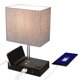 thumbnail image 3 of Lámpara de mesa con control táctil Neoglint con 2 puertos USB y luz de mesita de noche regulable de Neoglint Luz de mesa, 3 of 7