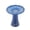 Sapphire Blue + Ceramic, variant on FENGFAN Handmade Glazed Ceramic Bird Bath Rust Red Off-White Gradient 17 Inch Scalloped Tray 18 Inch Pedestal Base 1 Pack