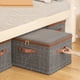 thumbnail image 1 of Caja de almacenamiento de tela plegable para ropa y sábanas | Organizador de armario de gran capacidad para el dormitorio, 1 of 9