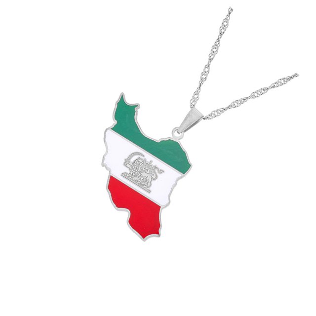 keepw Durable And Stylish Iran Pendant Necklace Versatile Style Gift Idea Minimalist Rigid color 1Set