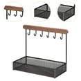 thumbnail image 6 of yotijay Jewelry Display Stand Craft Handmade Storage Box for Tabletop Home Use Rings Square base black, 6 of 9