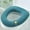 Blue, variant on Soft Toilet Seat Cover - Plush & Thick Fabric Toilet Seat Warmer for Round & Elongated Toilet Seats - Reusable, Machine-Washable, Easy-Install