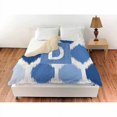 thumbnail image 2 of IDG Batik Monogram Duvet Cover, Blue, 2 of 2