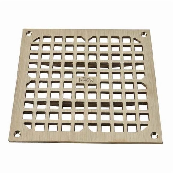 Galvanized; Top: Nickel Bronze, Grate, Sanitary Drains