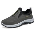 thumbnail image 4 of Men's & Unisex Large Size Slip-On Sneakers - Low-Top Dad Shoes with Cushioned Upper & PVC Sole, Comfortable Walking Shoes for, Seniors, Heavy Walkers - All-Terrain Traction, 4 of 8