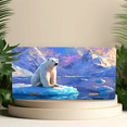 thumbnail image 4 of 1 Pcs 2D Flat License Plate Covers & Frames, Polar Bear on Ice For Decorative Front, Waterproof For Decoration Aluminum License Plate Covers & Frames Cover For Men Women, 12" X 6", 4 of 6