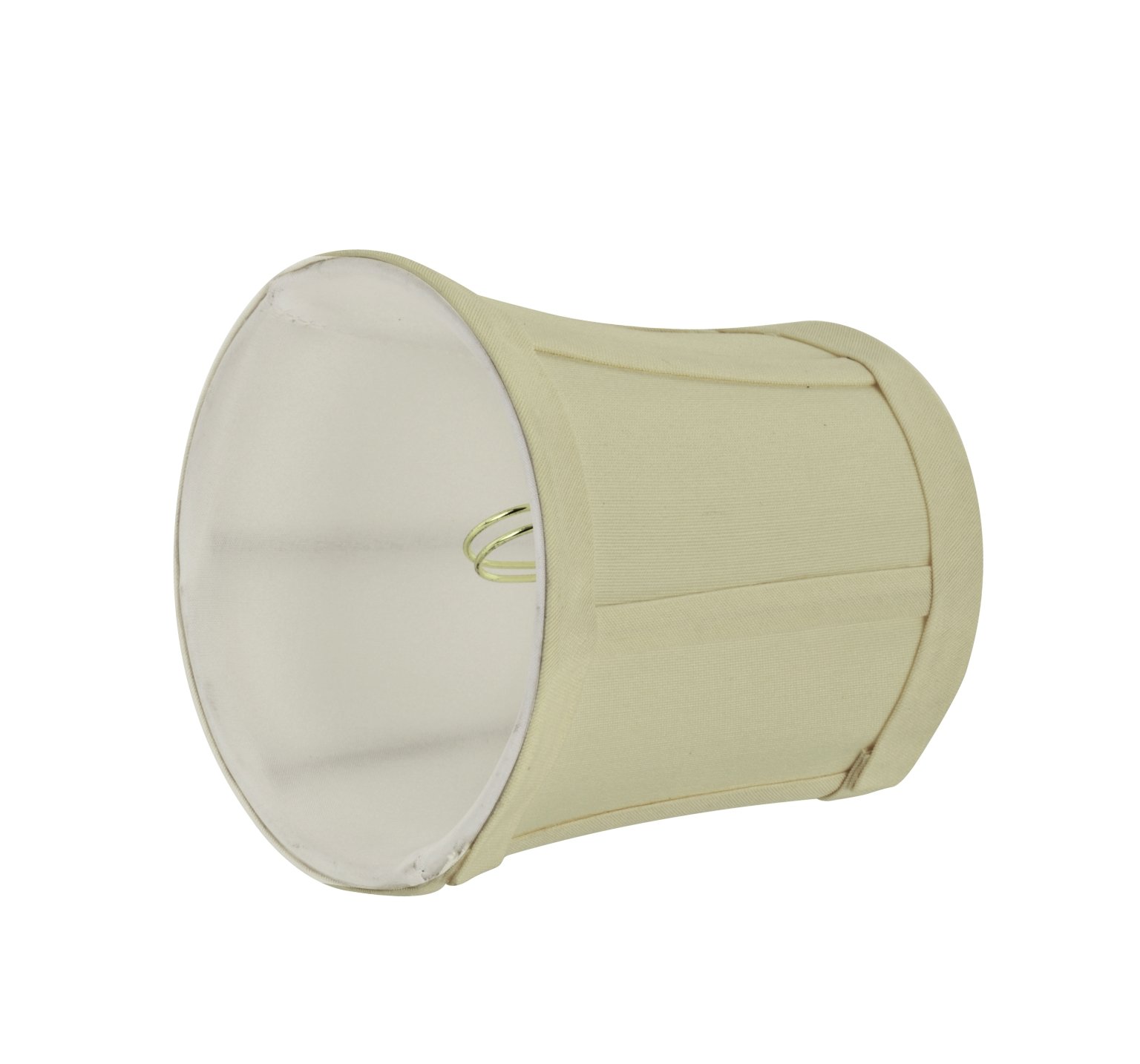 Gold 4 x 6 x 5 2 Pack Aspen Creative 30393-2 Small Bell Shape Chandelier Clip-on Lamp Shade Set Transitional Design 6 Bottom Width