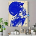 thumbnail image 4 of Retro Blue Howdy Typography Canvas Western Cowboy Trendy Dorm Wall Art, 4 of 8
