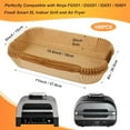 thumbnail image 2 of Air Fryer Liners for Ninja FG551/DG551/IG651 Foodi Smart XL Indoor Grill, Set of 100, Rectangle Air Fryer Parchment Paper Liners, Ninja Foodi XL Grill Accessories$$Home Decor, Kitchen, & Other, 2 of 7