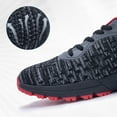 thumbnail image 6 of JOYFON Mens Running Shoes Air Cushioned Athletic Sneakers Non Slip Tennis Shoes for Sport Gym Jogging BlackRed Size 7, 6 of 7