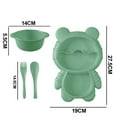 thumbnail image 2 of Ensemble de Repas, Assiette Compartimentée à Portions avec Fourchette et Cuillère pour Enfants, 2 of 5