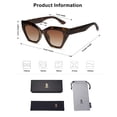 thumbnail image 5 of Gafas de sol SOJOS Square Cat Eye SJ2235 polarizadas para mujer, 5 of 5