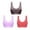 Watermelon Red everyday bra for women, variant on ATOYSOY 3 Pack Plus Size Sports Bra Everyday Bra Yoga Activewear Push Up Bralette Underwear Comfort Bra Breathable Teens Wireless Ruched Tank Tops Watermelon Red XL